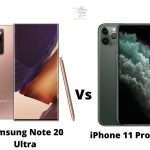 Samsung Note 20 Ultra vs iPhone 11 Pro Max